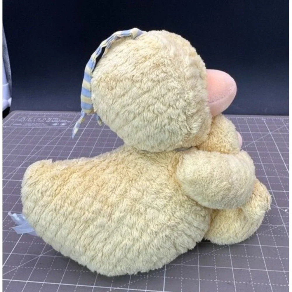 Vintage Carters Musical Duckie with Baby Duck Pull Plush Plays Brahms Lullaby